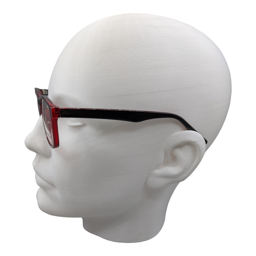 Canny Vision Mandy Eyeglasses Frames Black Wine 55-15-140 Rectangular - Picture 2 of 6